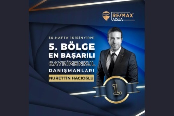 2020 REMAX Beşinci Bölge 30. Hafta ciro 1'ncisi